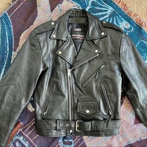 vintage wilson’s leather motorcycle jacket